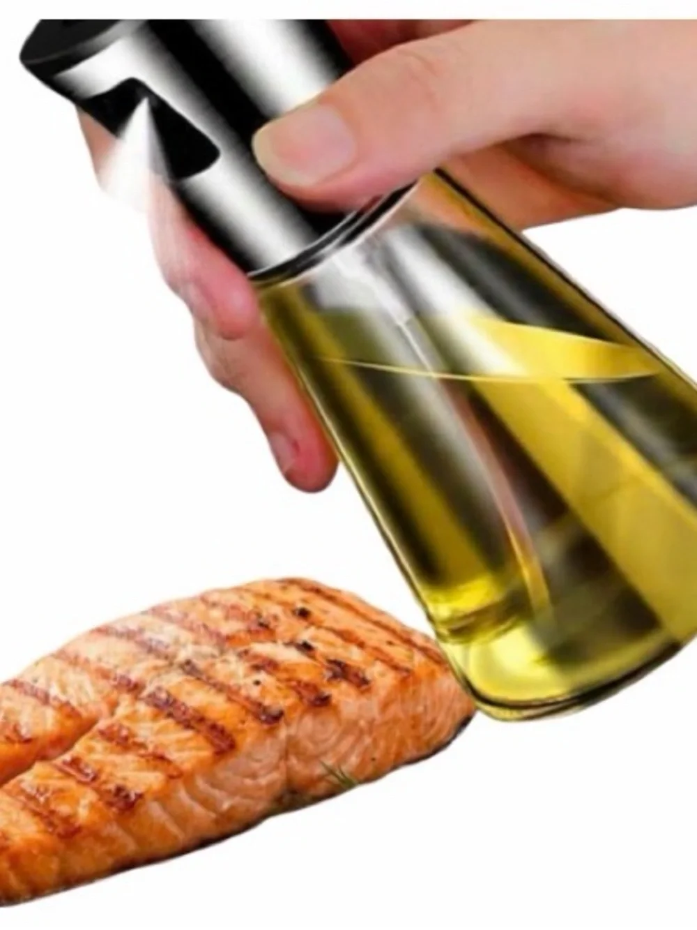 Glass Olive Oil Dispenser Bottle - Yellow Oil